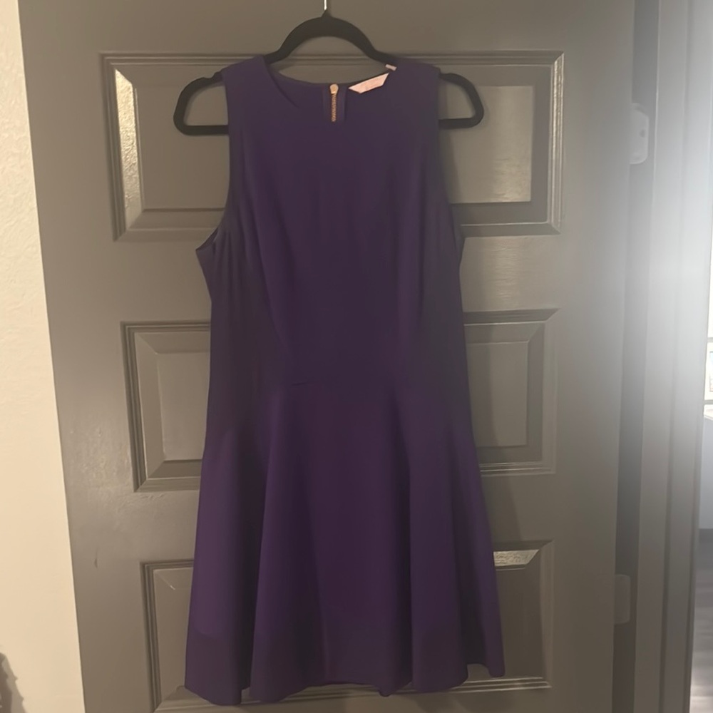 Ted Baker Elegant Purple Sleeveless Dress